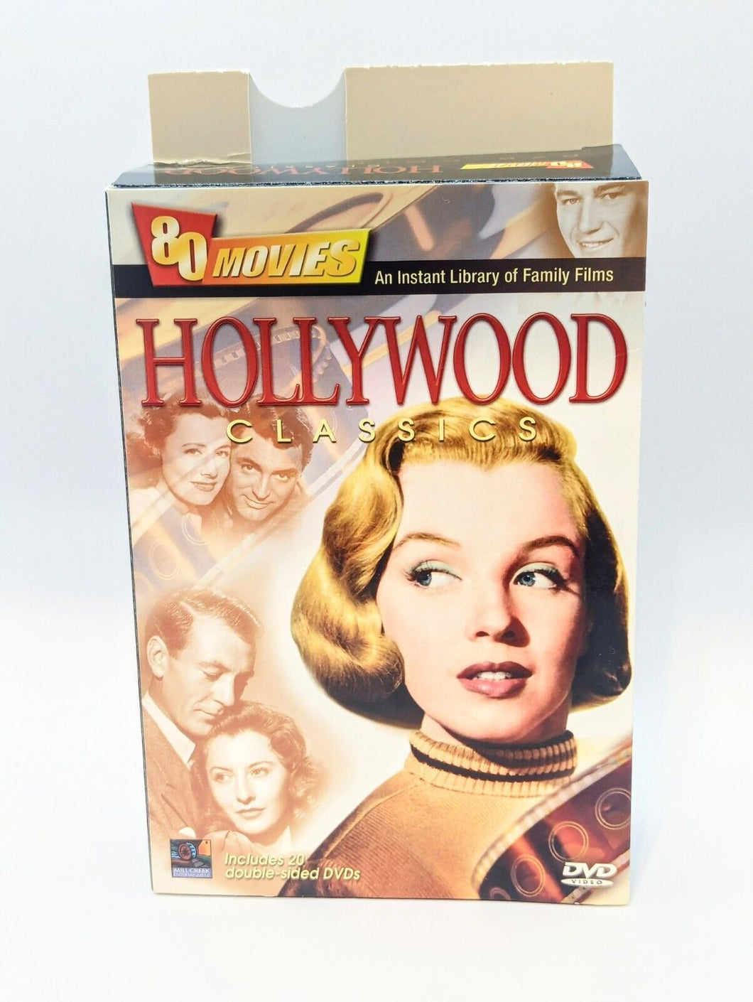 HOLLYWOOD CLASSICS Movies Collection Lot 80 Feature Films 20 Disc On DVD Box set