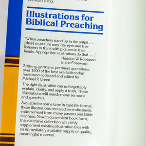 1500 Sermon Illustrations for Biblical Preaching Textbook Book Michael P. Green