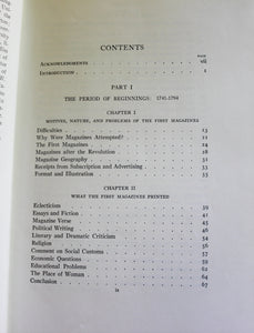 A History of American Magazines 1741-1850 Volume 1 by Frank Luther Mott Book