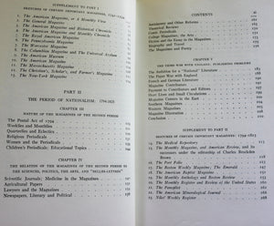 A History of American Magazines 1741-1850 Volume 1 by Frank Luther Mott Book