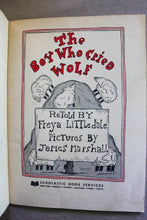 Load image into Gallery viewer, Vintage Scholastic Book Lot The Boy Who Cried Wolf Childrens Kids Books 1960s
