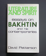 Load image into Gallery viewer, Literature and Spirit Essays on Mikhail Bakhtin by David Patterson SIGNED Book
