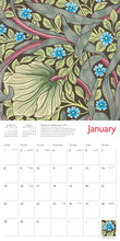 Load image into Gallery viewer, 2017 William Morris Wall Calendar Wall Art Prints Paper Design No Frame

