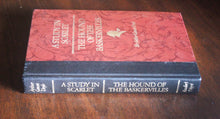 Load image into Gallery viewer, A Study in Scarlet The Hound of the Baskervilles Sherlock Holmes Illustrated BK
