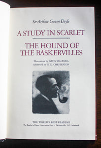 A Study in Scarlet The Hound of the Baskervilles Sherlock Holmes Illustrated BK
