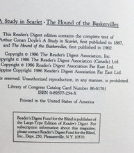 Load image into Gallery viewer, A Study in Scarlet The Hound of the Baskervilles Sherlock Holmes Illustrated BK
