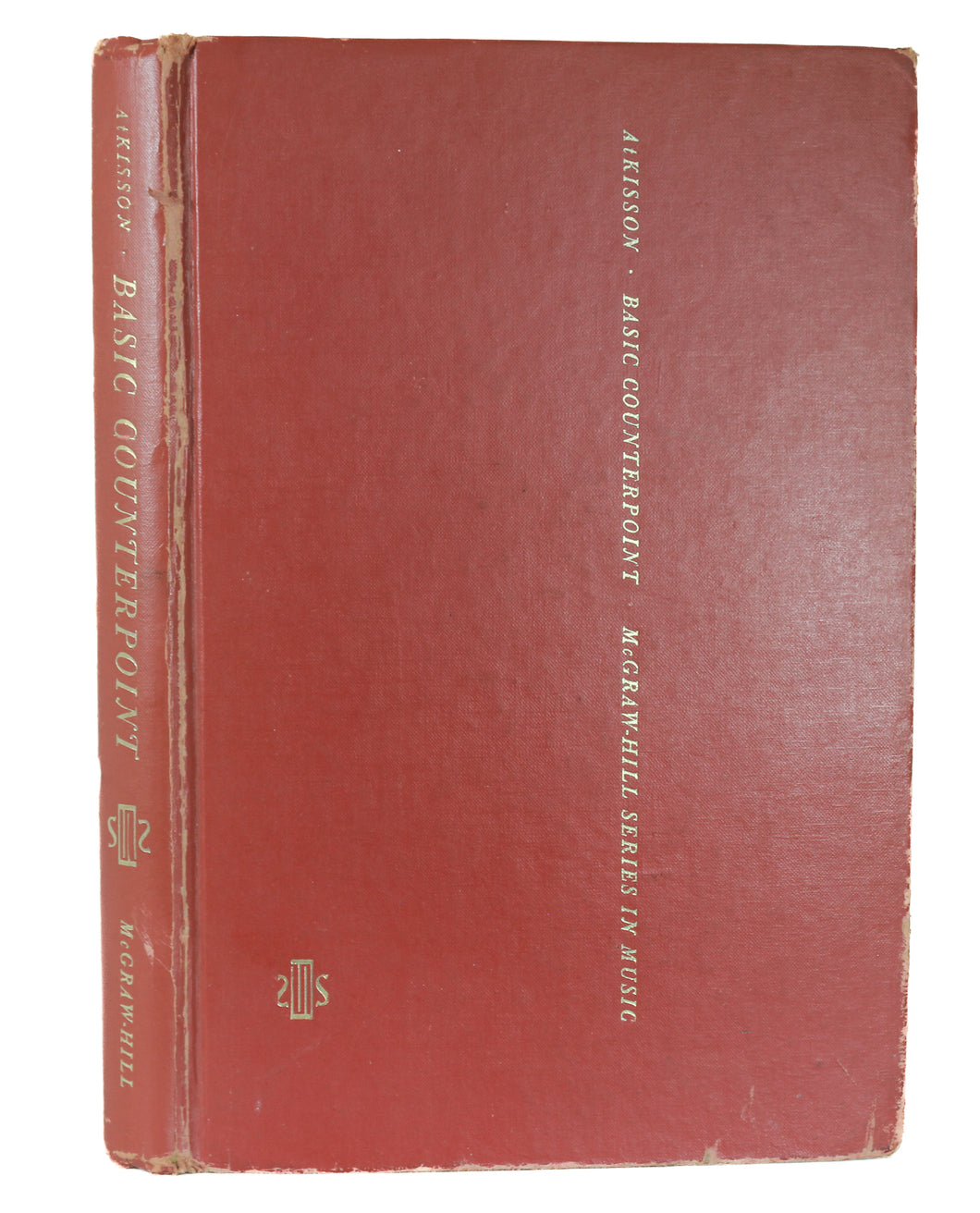 Basic Counterpoint by Harold F. AtKisson Vintage Music Textbook 1956 McGraw-Hill