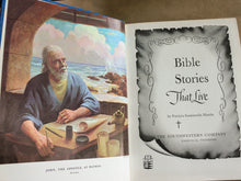 Load image into Gallery viewer, Vintage Bible Stories That Live Illustrated Book by Patricia S. Martin 1966
