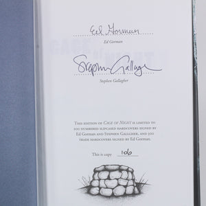 Cage of Night by Ed Gorman PS Publishing SIGNED Limited Edition Hardcover Book