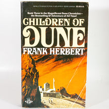 Load image into Gallery viewer, Children of Dune by Frank Herbert Vintage 80s Scifi Paperback Book Novel Berkley
