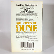 Load image into Gallery viewer, Children of Dune by Frank Herbert Vintage 80s Scifi Paperback Book Novel Berkley
