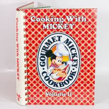 Load image into Gallery viewer, Cooking With Mickey Gourmet Cookbook Volume II 2 Recipes Walt Disney World Book
