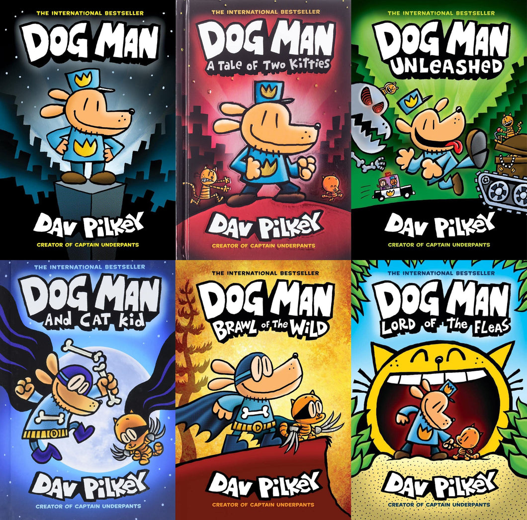 Dogman Book Box Boxed Set Lot Series Books 1 2 3 4 5 6 by Dav Pilkey D –  Inkspiration Books