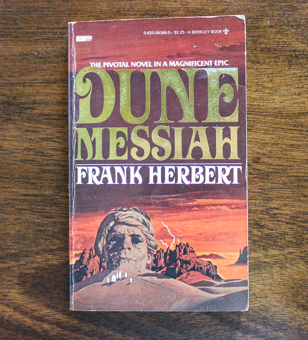 DUNE MESSIAH by Frank Herbert 1975 Berkley SCI-FI Scifi Vintage Paperback PB