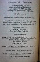 Load image into Gallery viewer, DUNE MESSIAH by Frank Herbert 1975 Berkley SCI-FI Scifi Vintage Paperback PB
