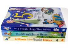 Load image into Gallery viewer, Five 5 Minute Disney Sleepy Bed Time Easter Bunnies Stories Kids Storybook Lot
