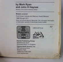 Load image into Gallery viewer, Ford Crown Victoria Mercury Grand Marquis 1988-2011 Auto Car Repair Manual
