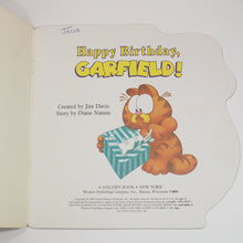 Load image into Gallery viewer, Happy Birthday Vintage Garfield Golden Book 1980s by Jim Davis Collectible
