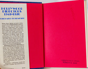 Hollywood Directors 1941-1976 List Biography Book by Richard Koszarski Hardcover