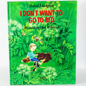 I Don't Want to Go to Bed by Astrid Lindgren Book 1st Edition 1988 Hardcover DJ