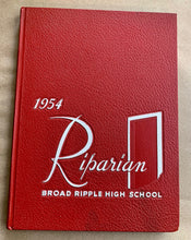 Load image into Gallery viewer, The Riparian 1954 Broad Ripple High School Vintage Yearbook Indianapolis Indiana
