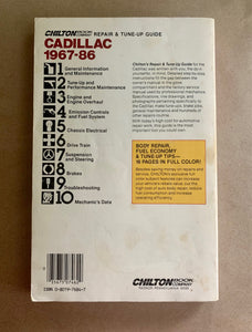 Chilton Cadillac Deville Eldorado Fleetwood 1967 to 1986 Car Repair Manual Shop