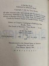 Load image into Gallery viewer, The Druid of Shannara by Terry Brooks First 1st Edition Hardcover Heritage Bk 2
