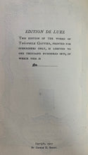 Load image into Gallery viewer, The Works of Theophile Gautier Vol XI Militona Jack and Jill Limited ED Antique
