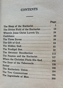 Meditations of a Bishop of Carcassonne On the Eucharist Antique Catholic Book