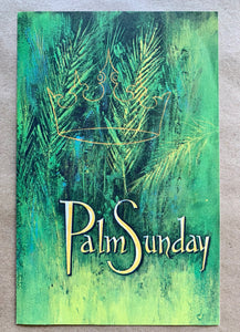 Christian Art Vintage Palm Sunday Church Bulletin St Martins Episcopal Church TX
