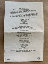 Load image into Gallery viewer, Christian Art Vintage Palm Sunday Church Bulletin St Martins Episcopal Church TX
