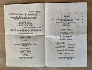 Christian Art Vintage Palm Sunday Church Bulletin St Martins Episcopal Church TX