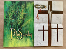 Load image into Gallery viewer, Christian Art Vintage Palm Sunday Church Bulletin St Martins Episcopal Church TX
