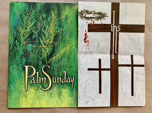Christian Art Vintage Palm Sunday Church Bulletin St Martins Episcopal Church TX