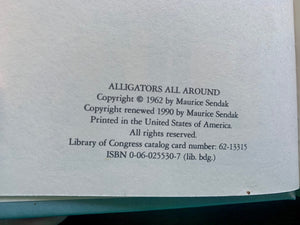 Alligators All Around Written Illustrated by Maurice Sendak 1962 Hardcover Book