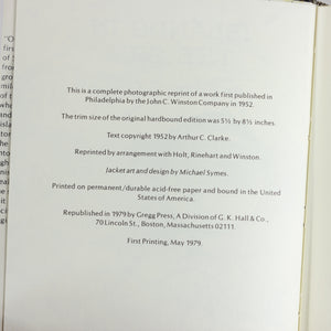 Islands in the Sky by Arthur C. Clarke 1st Edition Book Vintage 1979 Gregg Press