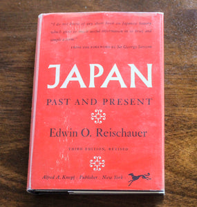 Japan Past and Present History Third Edition by Edwin O. Reischauer Vintage 1964