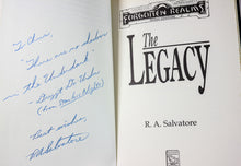 Load image into Gallery viewer, The Legacy by RA R.A. Salvatore SIGNED First 1st Edition Legend of Drizzt Book 7
