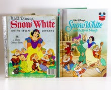 Load image into Gallery viewer, Lot of 2 Vintage Walt Disney Snow White and the Seven 7 Dwarfs Picture Books
