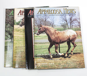 Lot of 4 Appaloosa News Horse Club Vintage Magazines Book 1983 March-June