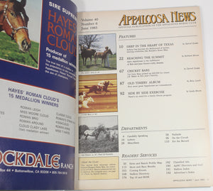 Lot of 4 Appaloosa News Horse Club Vintage Magazines Book 1983 March-June