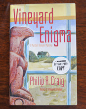 Load image into Gallery viewer, Marthas Vineyard Enigma Mysteries 13 by Philip R. Craig SIGNED First 1st Edition
