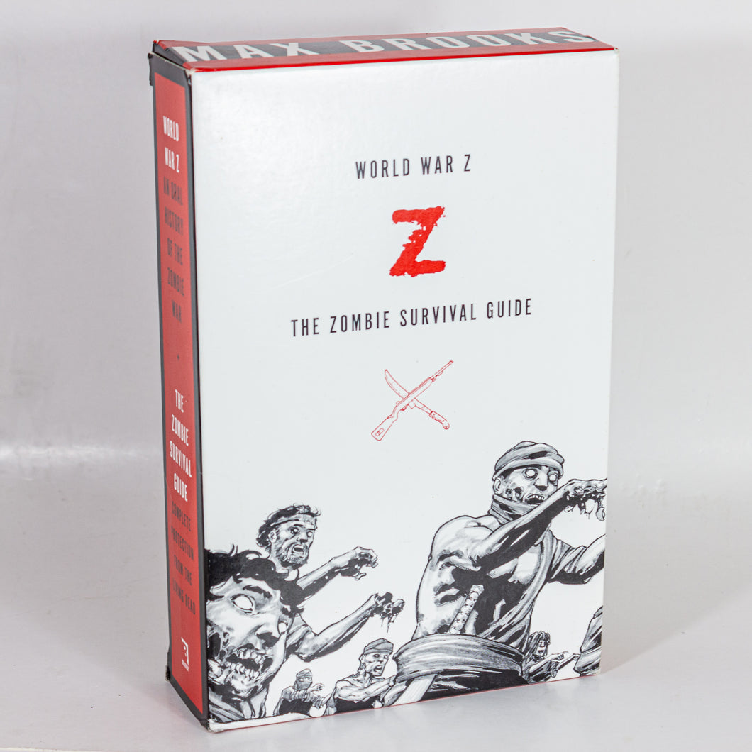 Max Brooks Boxed Set Lot: World War Z The Zombie Survival Guide Paperback Book