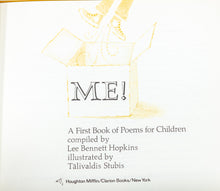 Load image into Gallery viewer, Me A First Book of Poems for Children Kid Poetry Vintage Weekly Reader Book Club
