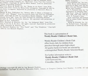 Me A First Book of Poems for Children Kid Poetry Vintage Weekly Reader Book Club