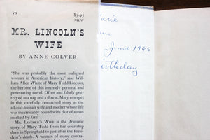 Mr. President Abraham Lincoln's Wife Mary Todd Biography Anne Colver 1st Edition