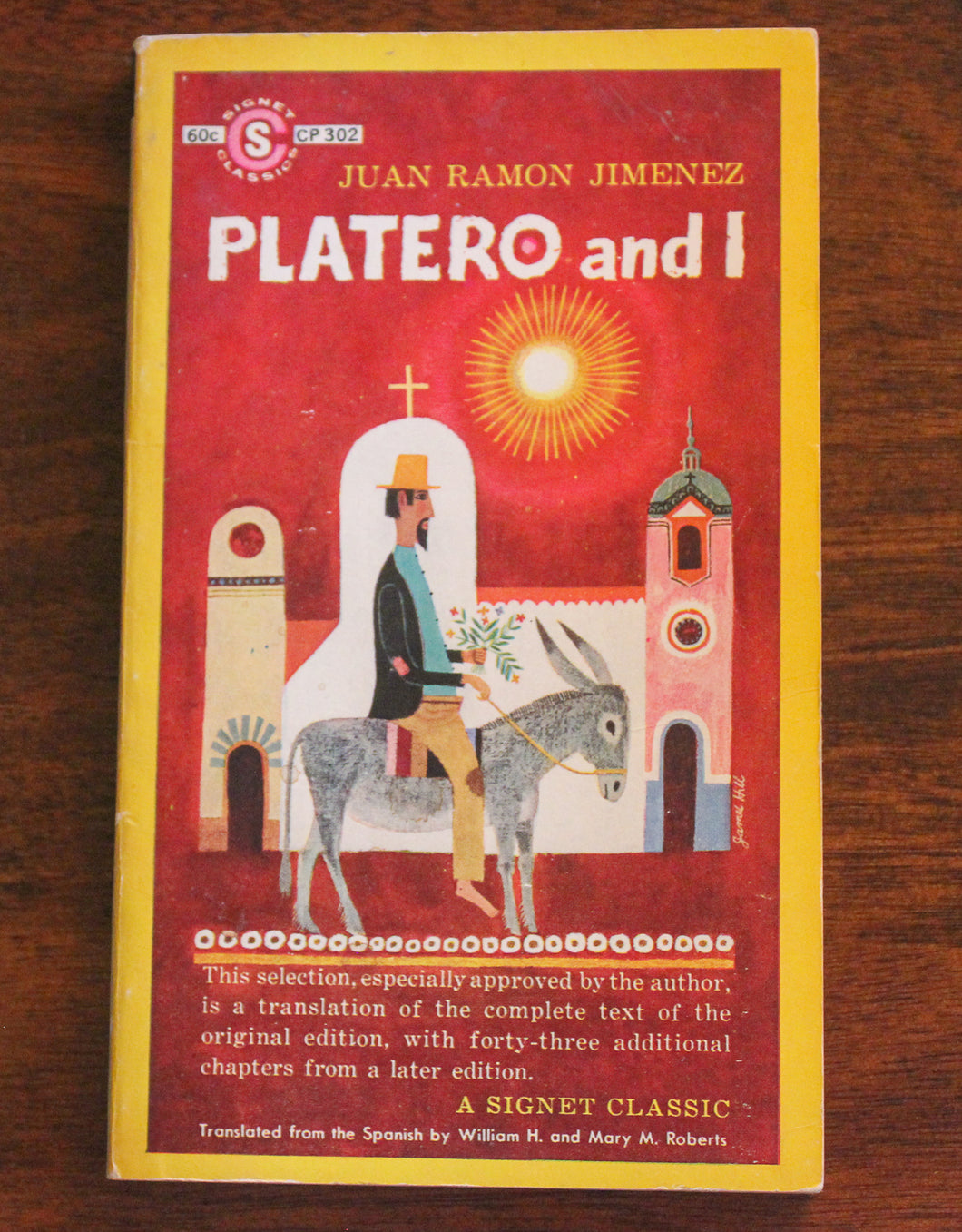 Platero and I by Juan Ramon Jimenez Vintage Signet Classics Paperback 1960 Book
