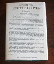 Load image into Gallery viewer, President Herbert Hoover A Political Biography by Eugene Lyons 1st Edition Book
