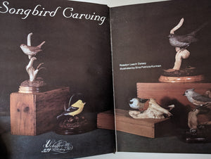 Songbird Bird Wood Hand Carving Carved Guide Book Art Vintage by Rosalyn Daisey