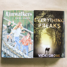 Load image into Gallery viewer, Rimwalkers Rim Walkers by Vicki Grove SIGNED Book 1st Edition Everything Breaks
